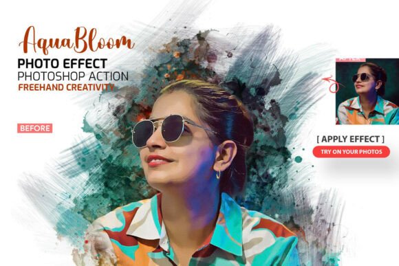 AquaBloom Watercolor PS Action: Integrating Authentic Artistry into Digital Workflows