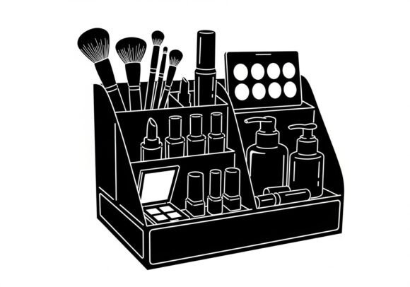 Black and White of Makeup Products: Elevating Beauty Organization and Design