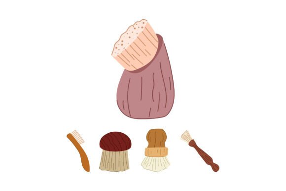 Cleaning Mushrooms Using Various Kitchen Brushes