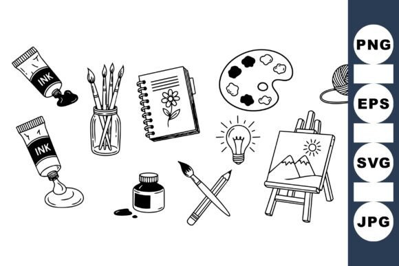 Elevating Minimalist Design with the Hand Drawn Art Supplies Pack