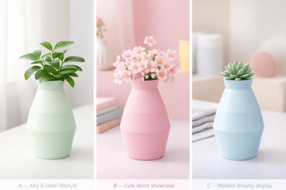 Elevating Workspace Aesthetics with the Modern Minimalist Ribbed Vase Organizer