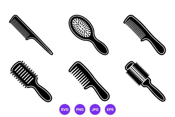 Hair Comb and Brush Icons Set: A Practical Guide for Designers