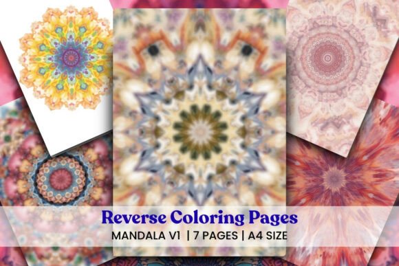 Redefining Creative Flow with Mandala Reverse Coloring Pages V1